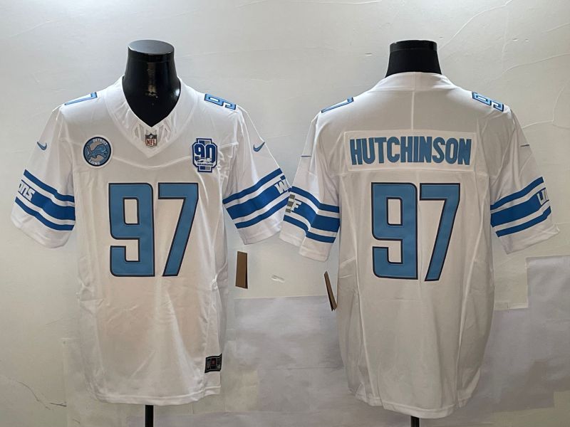 Men Detroit Lions #97 Hutchinson White three generations 2024 Nike Limited NFL Jersey style 01023->detroit lions->NFL Jersey